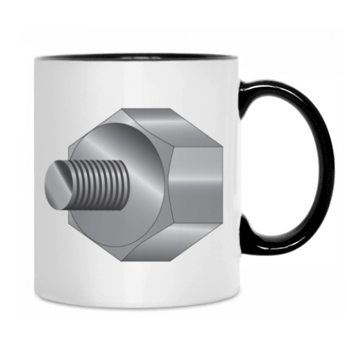 Кружка с принтом Болт и Гайка