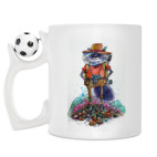 Кружка с футбольным мячиком