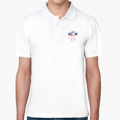 Рубашка поло с принтом Россия