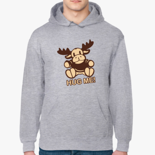Толстовка худи с принтом Little elk