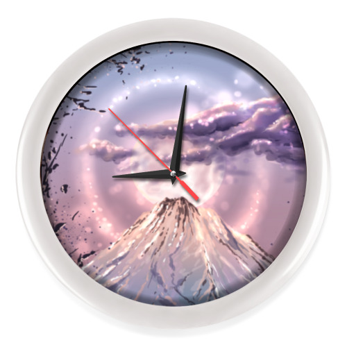 Настенные часы с принтом Вершина