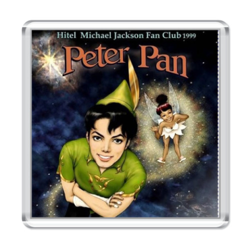 Магнит с принтом  М. Джексон Peter Pan