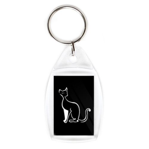 Брелок с принтом  Кошка