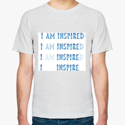 Футболка с принтом I am inspired & I inspire