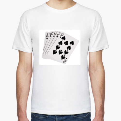 Футболка с принтом Роял Флаш