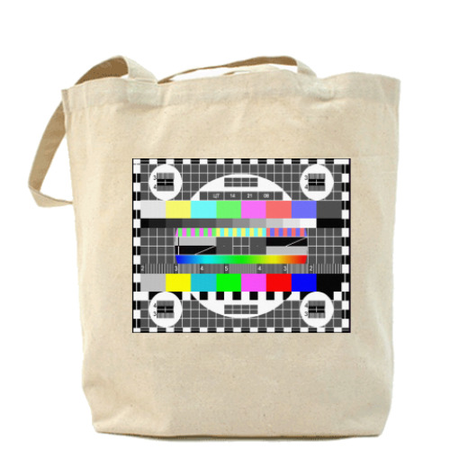 Сумка шоппер с принтом ТВ