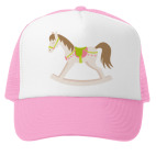 Кепка Trucker (розовая) Rocking horse/ Лошадка-качалка