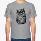 Классическая футболка Сова