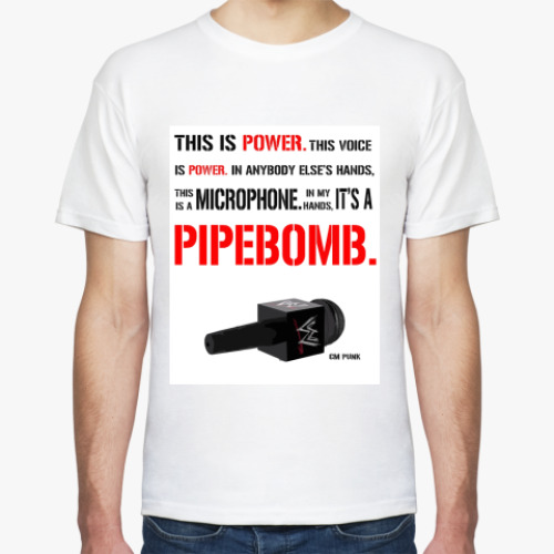 Футболка с принтом Pipe Bomb