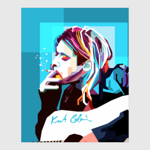Постер с принтом Kurt Cobain