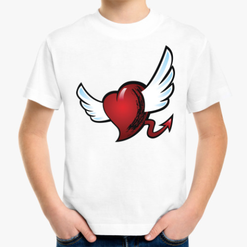 Детская футболка с принтом Сердце