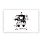 Магнит 7,5 x 5,1 см Just Married