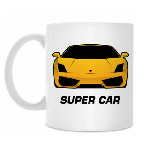 Кружка с принтом Super car