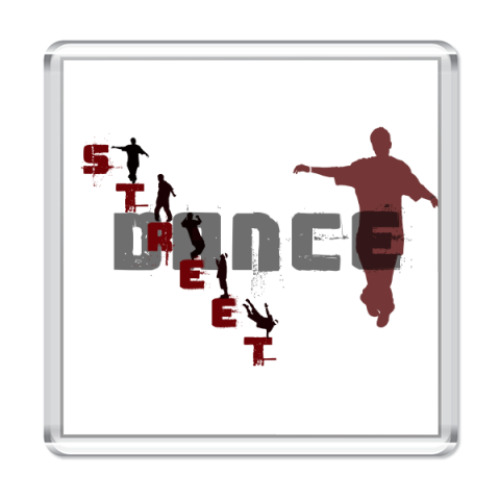 Магнит с принтом dance