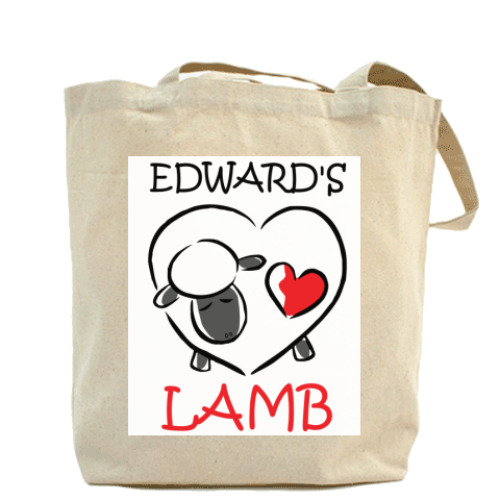 Сумка шоппер с принтом Edward's lamb