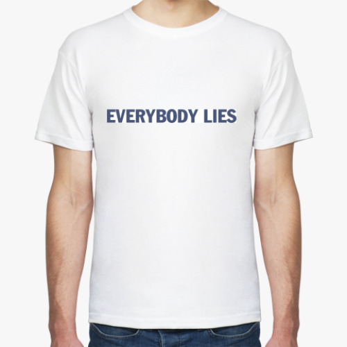 Футболка с принтом everybody lies