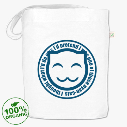 Сумка шоппер с принтом The Laughing Cat