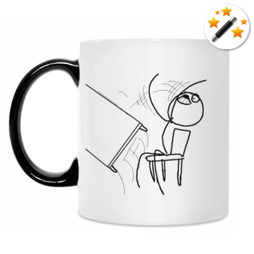 Кружка-хамелеон с принтом angry