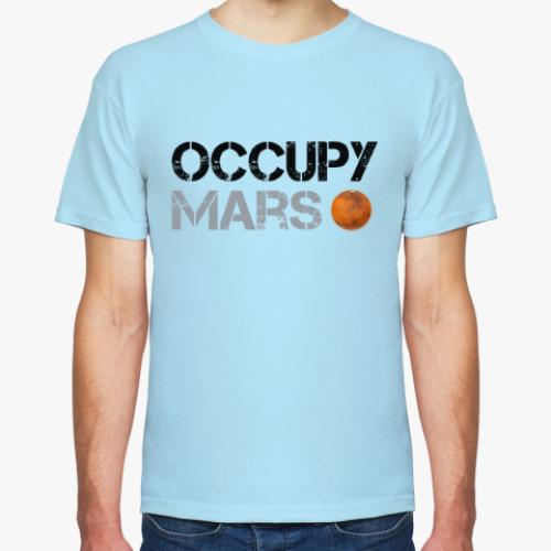 Футболка с принтом Occupy Mars