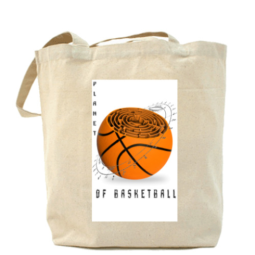 Сумка шоппер с принтом Планета баскетбола