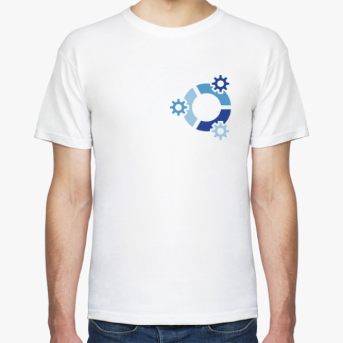 Футболка с принтом Kubuntu