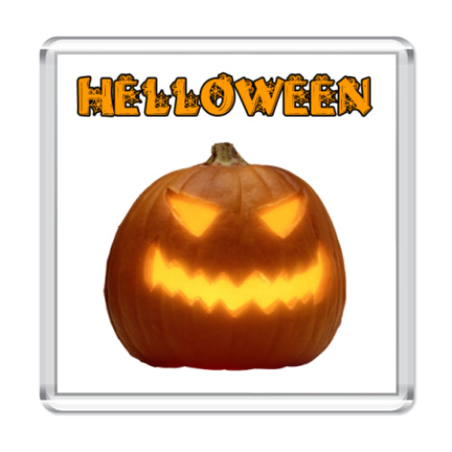 Магнит с принтом Halloween