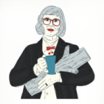 Дама с поленом