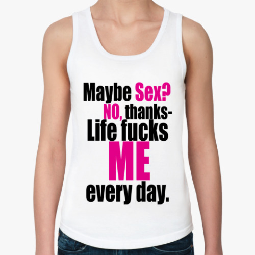 Женская майка с принтом SEX