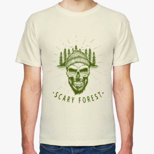 Футболка с принтом Страшный лес