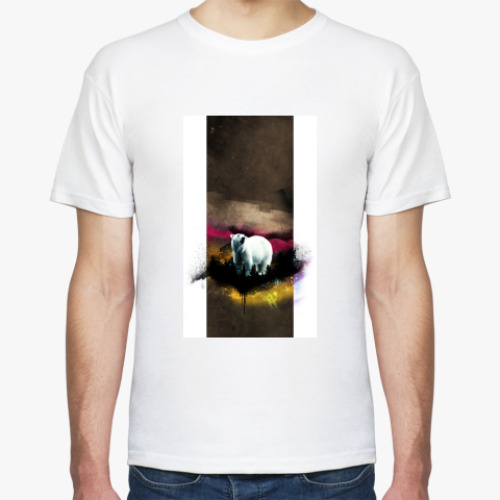 Футболка с принтом White bear