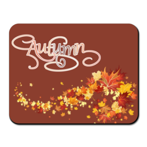 Коврик для мыши с принтом Autumn,осень