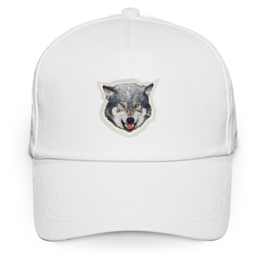 Кепка бейсболка с принтом Волк