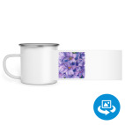 Кружка металлическая белая (круговая запечатка)