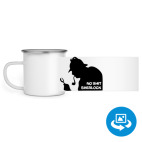 Кружка металлическая белая (круговая запечатка)