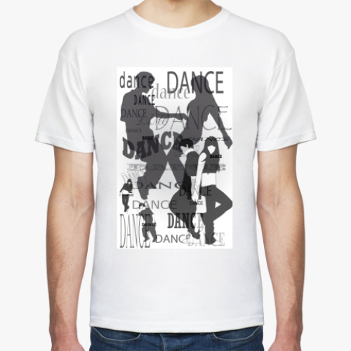 Футболка с принтом DANCE