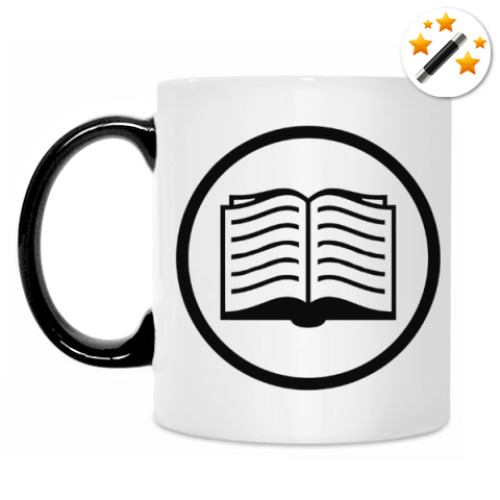 Кружка-хамелеон с принтом The Reader