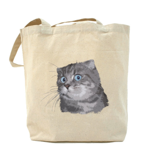 Сумка шоппер с принтом Кот