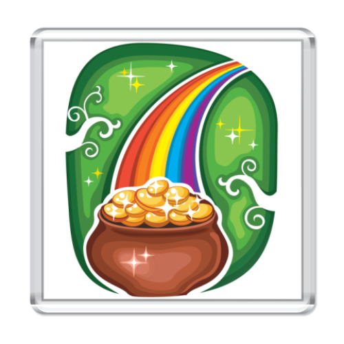 Магнит с принтом Магнит акриловый 6,5 x 6,5 см