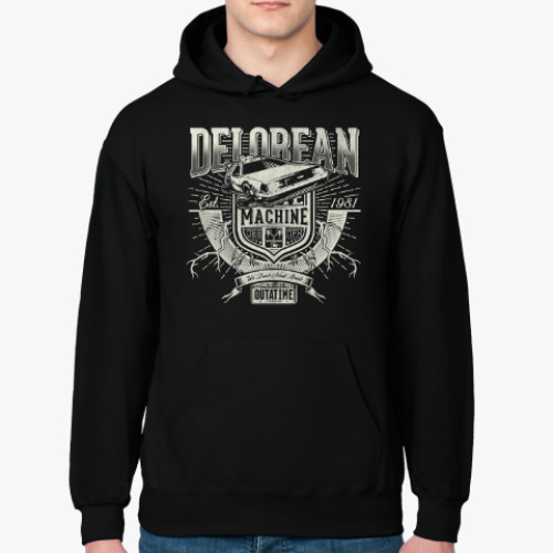 Толстовка худи с принтом DeLorean