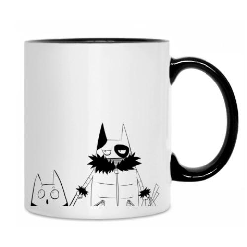 Кружка с принтом  Коты