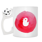 Кружка с футбольным мячиком