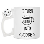 Кружка с футбольным мячиком