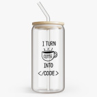 Банка с бамбуковой крышкой