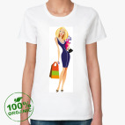 Женская футболка органик