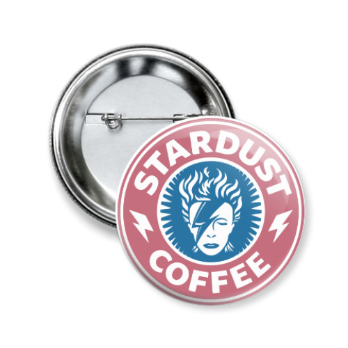 Значок 50мм с принтом Stardust Coffee