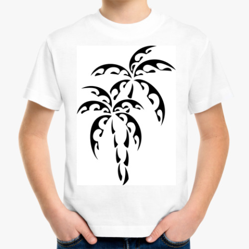 Детская футболка с принтом Пальмы