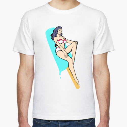 Футболка с принтом Ice lady