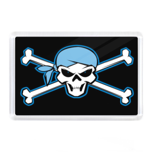 Магнит с принтом  Череп