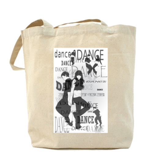 Сумка шоппер с принтом DANCE