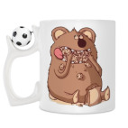 Кружка с футбольным мячиком